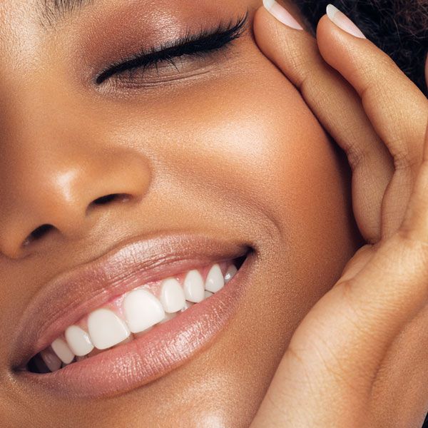 Close up of woman's beautiful smile