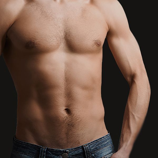 Woman's midriff above jeans