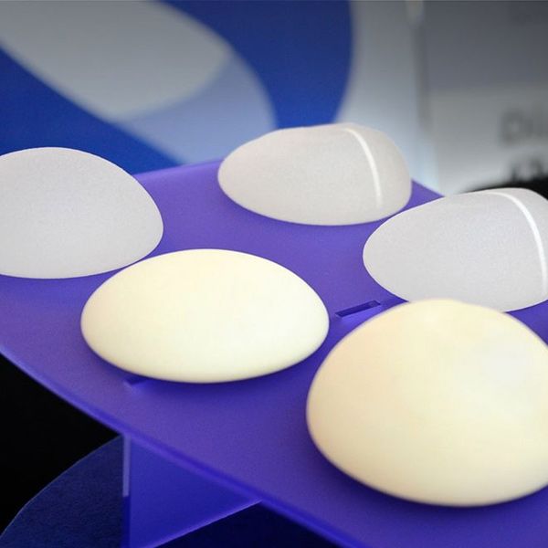 Implants laid out on purple surface