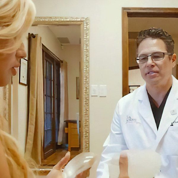 Dr. Robles with patient