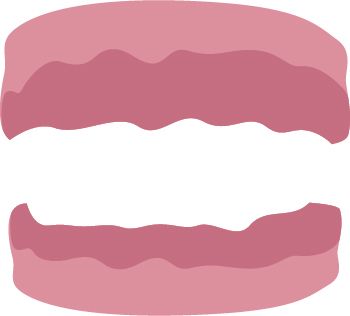 Smile with all teeth missing