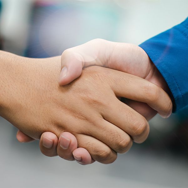 People shaking hands