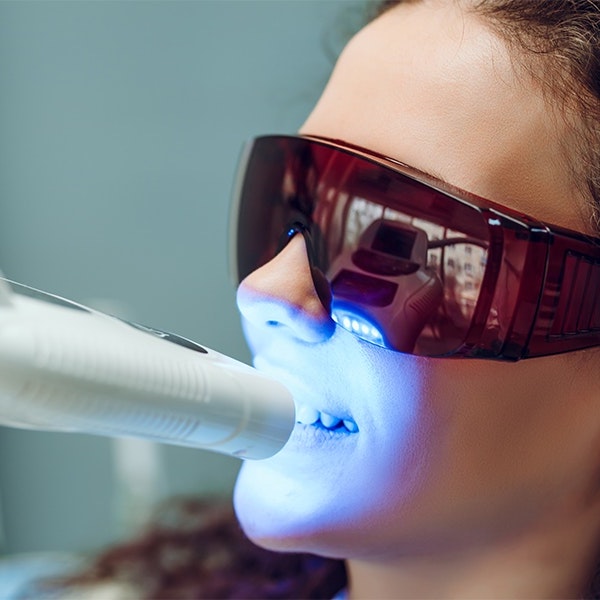 Teeth whitening patient