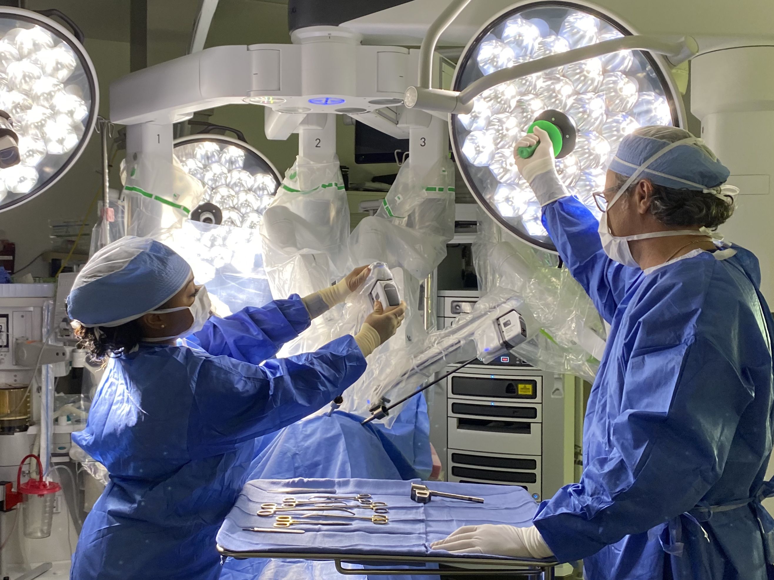 Dr. Cribbins in the operating room