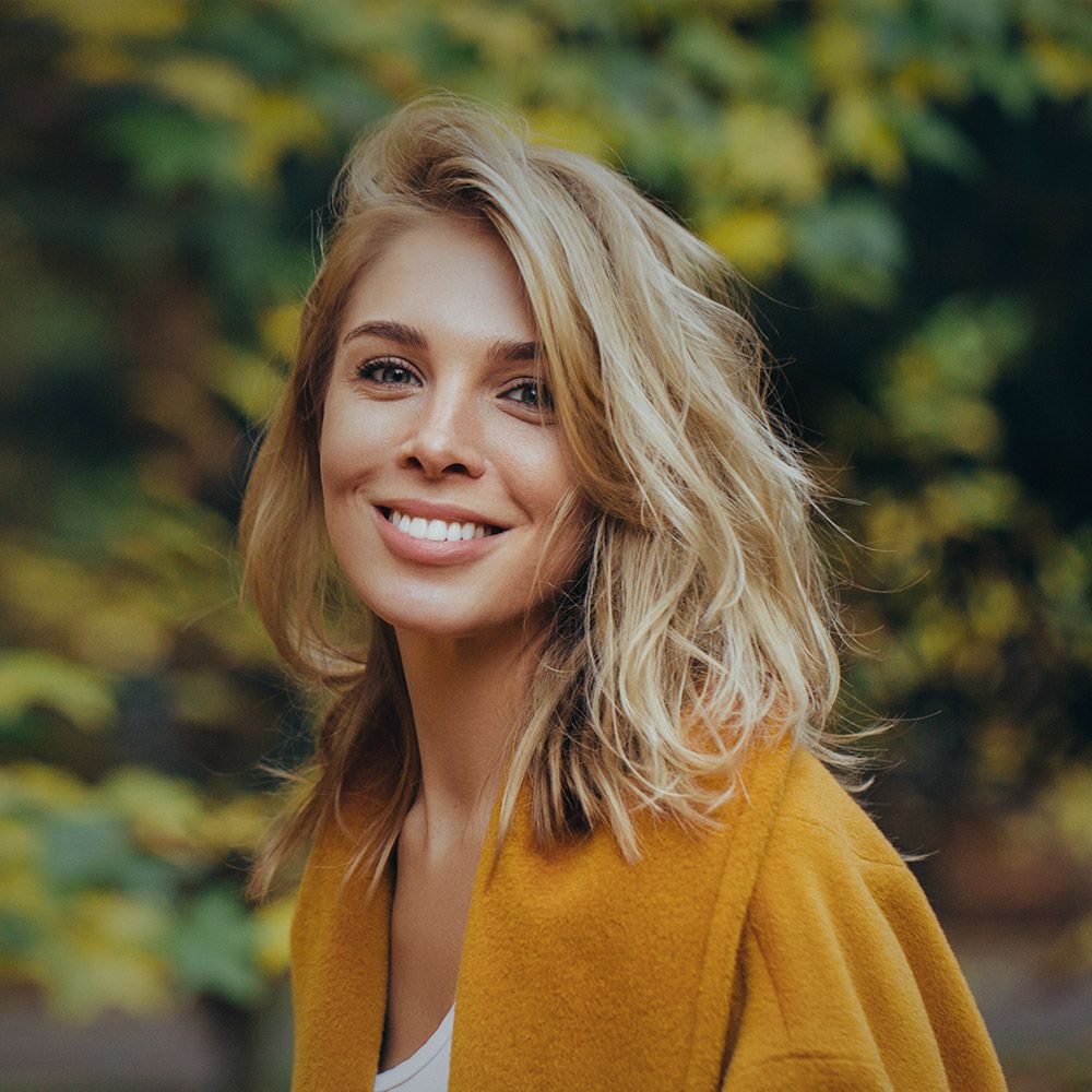 Young woman smiling