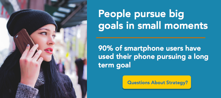 People pursue big goals in small moments