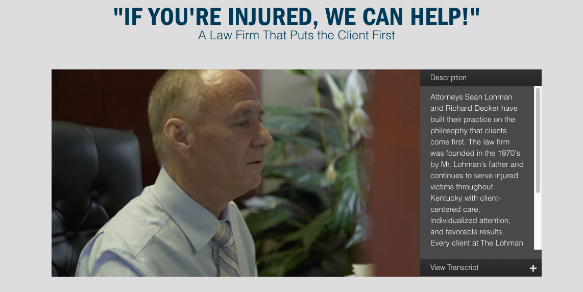 lohman law video site