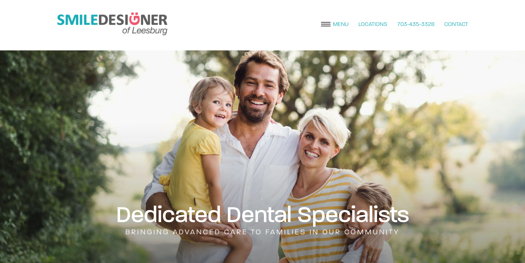 Smile Designer of Leesburg homepage