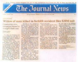 Widow of man killed in forklift accident files $20M suit