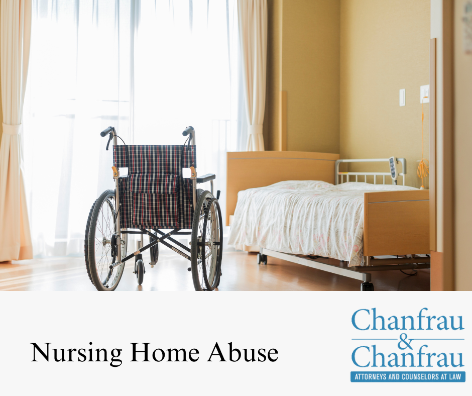 Empty wheelchair at an assisted-living facility