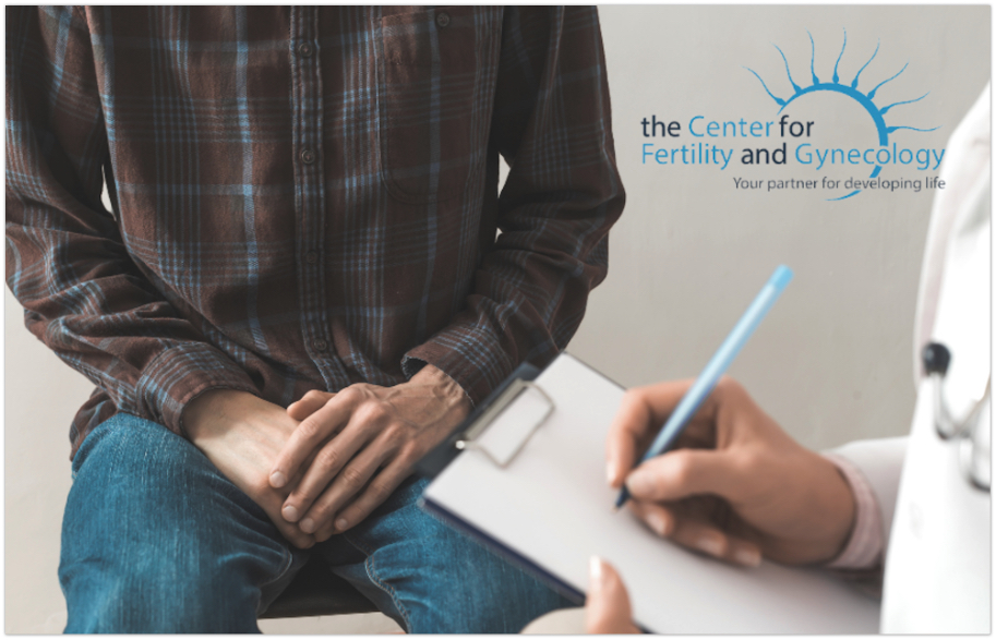 man meeting with a fertility specialist