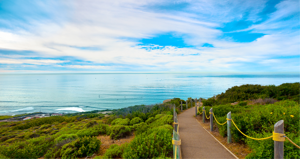 Paved path in Point Loma