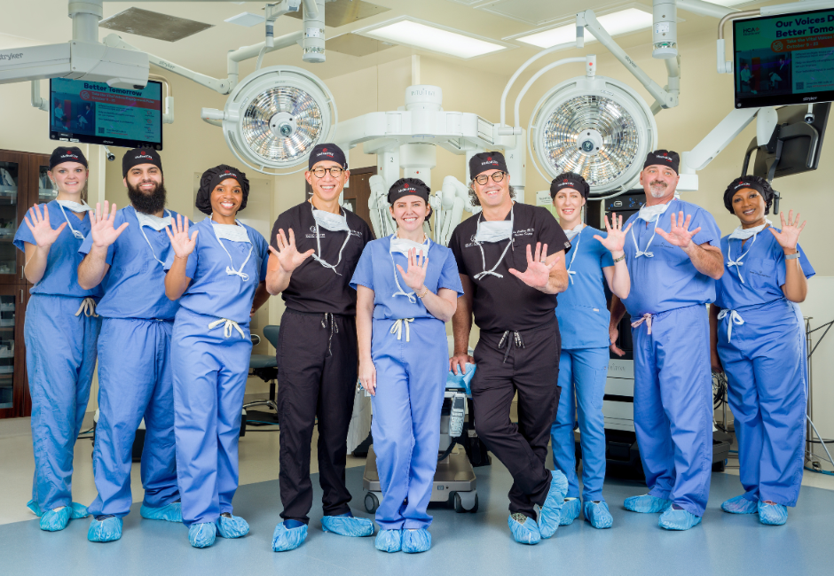 dv5 robotic surgery dr cribbins and team