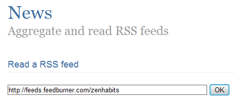 Paste the RSS feed URL into Feedbooks Paste the RSS feed URL into Feedbooks