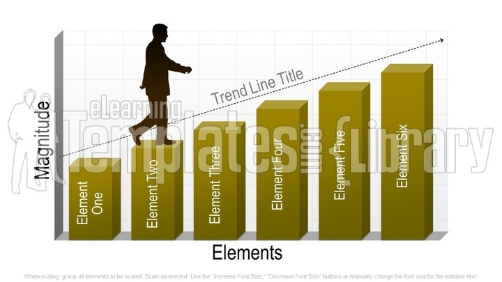 powerpoint bar charts, bar charts powerpoint, bar charts powerpoint template, bar charts graphic, bar charts image, powerpoint bar charts template, bar charts template for powerpoint, silhouette, person, black, gray, white, gradient, yellow, steps, bars, arrow, unachieved