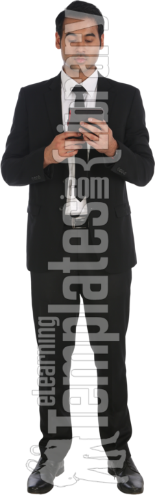 touch screen, looking at device, front view, human face, content, comfortable, satisfied, tablet, digital device, image series 243, pavan, india, people, person, human, individual, one person, cutout, isolated, clipped out, white background, studio shot, business, professional, formal, black hair, styled hair, short hair, clean shaven, adult, mature, man, boy, male, men, indian, jacket, suit coat, coat, slacks, trousers, pants, suit, loafers, dock shoes, deck shoes, penny loafers, young adult, business professional, east indian