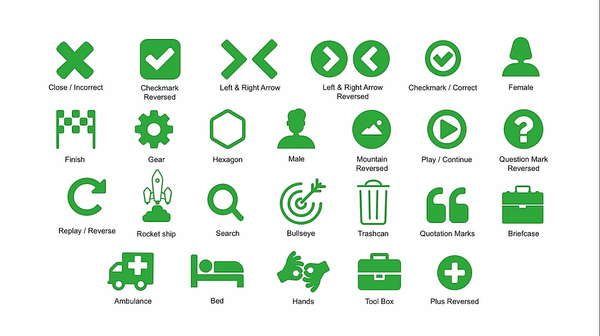 flat blue style icons powerpoint