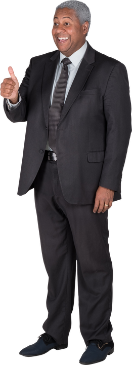 image series 363b, stanley, usa, people, person, human, individual, one person, cutout, isolated, clipped out, white background, studio shot, business, professional, formal, business professional, gray hair, grey hair, white hair, salt and pepper hair, curly hair, wavy hair, short hair, clean shaven, senior, senior citizen, grandparent, elderly, aged, old, adult, mature, man, boy, male, men, black, african american, african descent, jacket, suit coat, coat, slacks, trousers, pants, suit, dress shoes, arms down, arms to side, rear view, back, standing