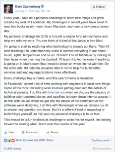 zukerberg facebook post