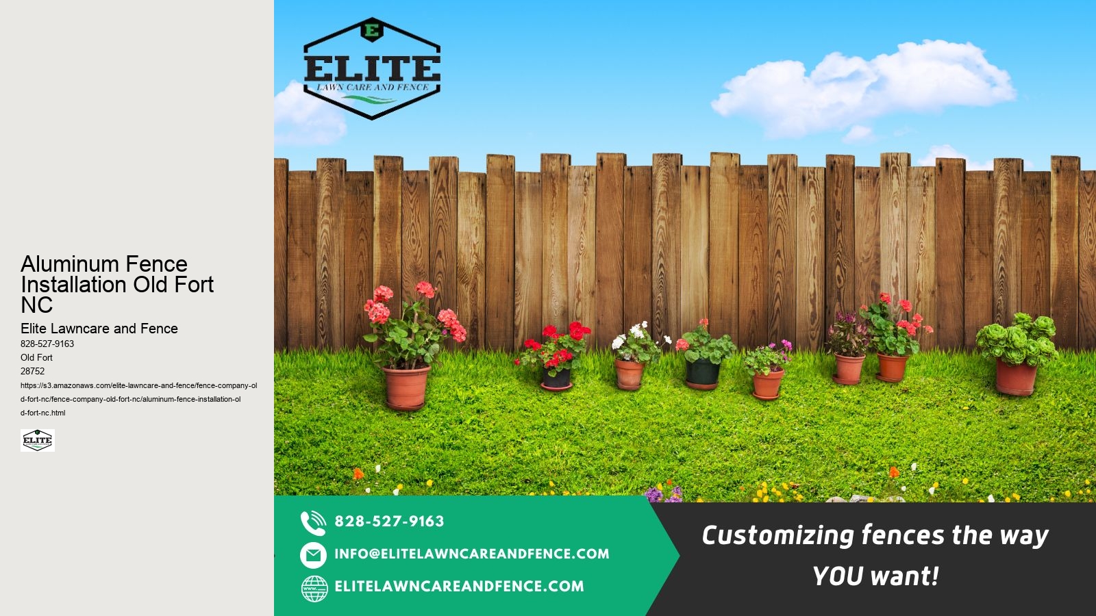 Aluminum Fence Installation Old Fort NC