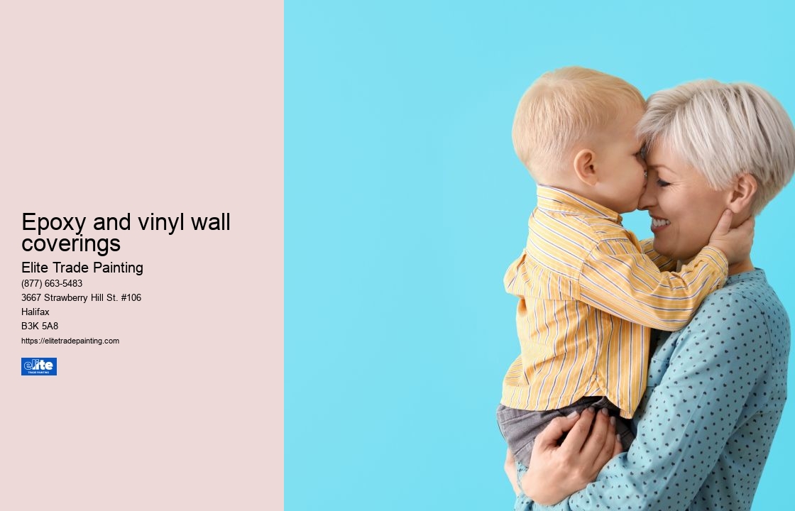 Epoxy and vinyl wall coverings