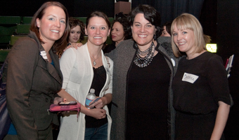 People attending an Ellevate event