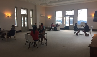 People attending an Ellevate event