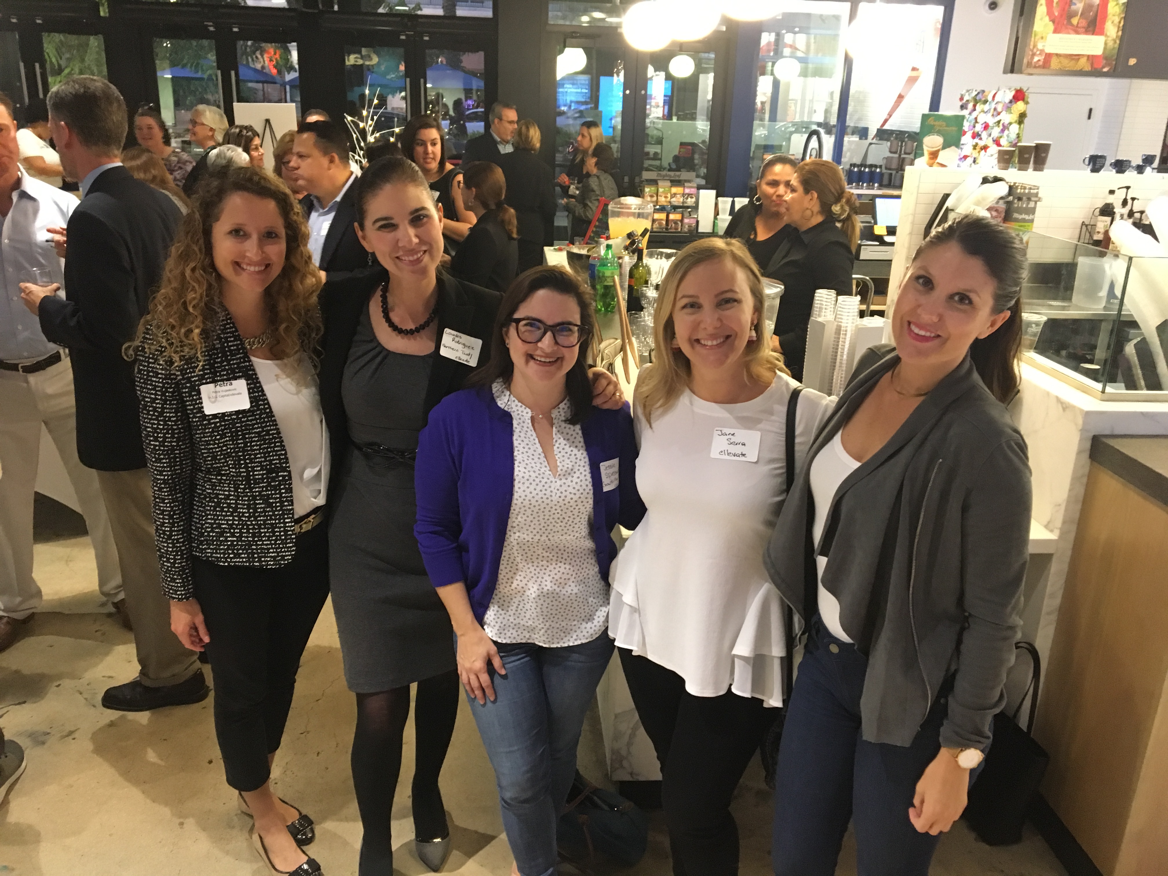 People attending an Ellevate event