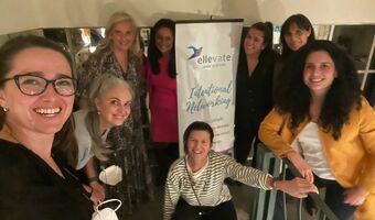 People attending an Ellevate event