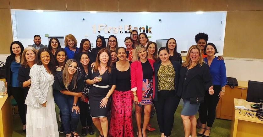 People attending an Ellevate event