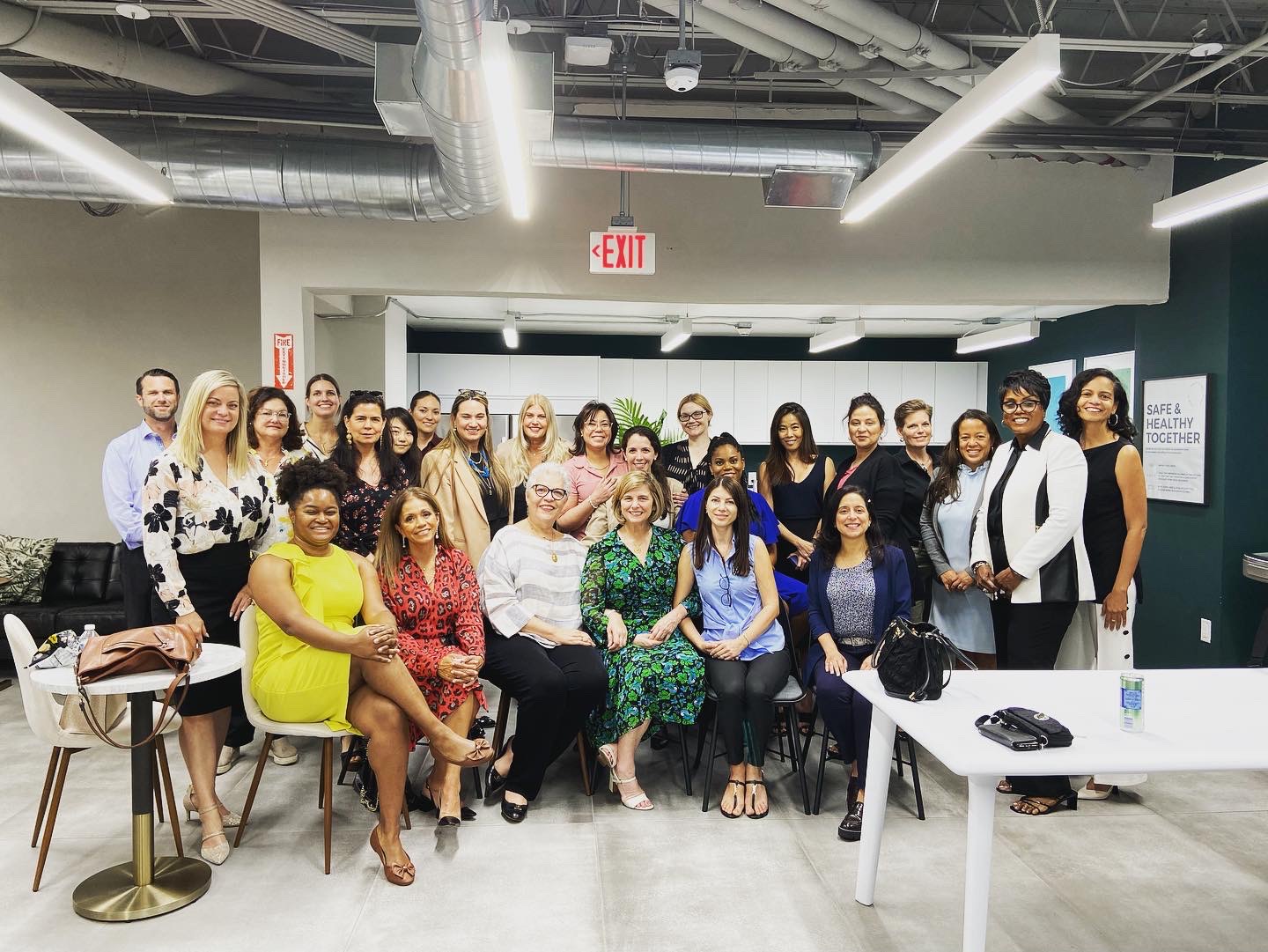 People attending an Ellevate event