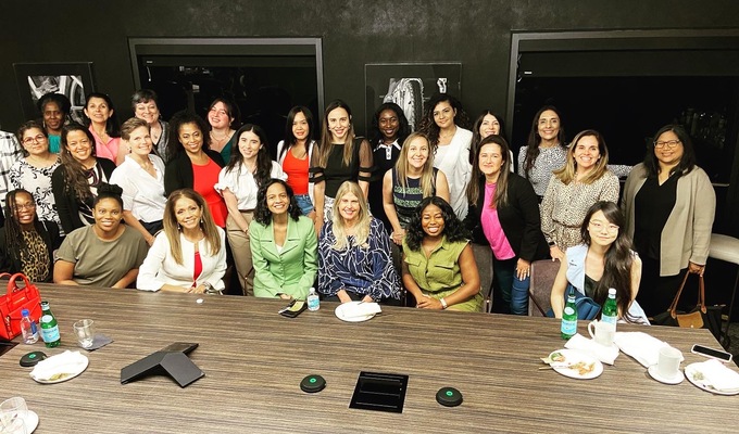 People attending an Ellevate event