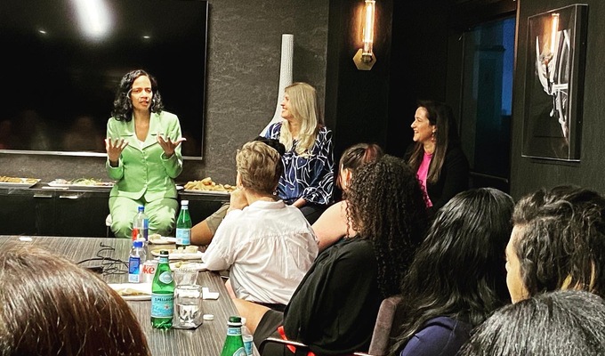 People attending an Ellevate event