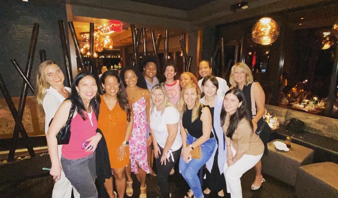 People attending an Ellevate event