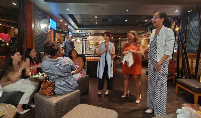 People attending an Ellevate event