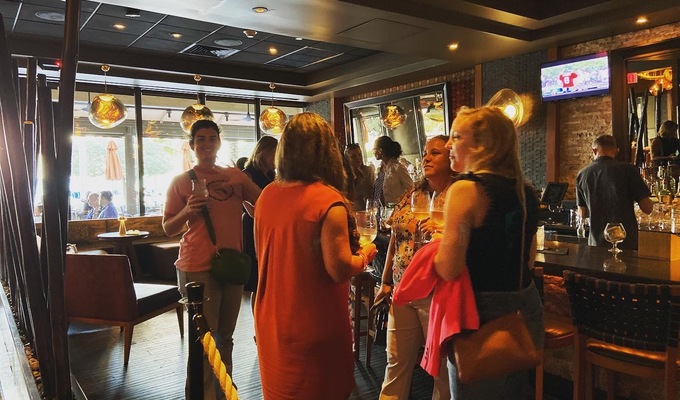 People attending an Ellevate event