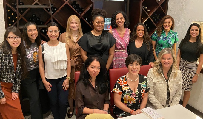 People attending an Ellevate event