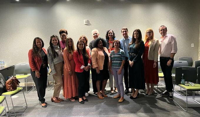 People attending an Ellevate event