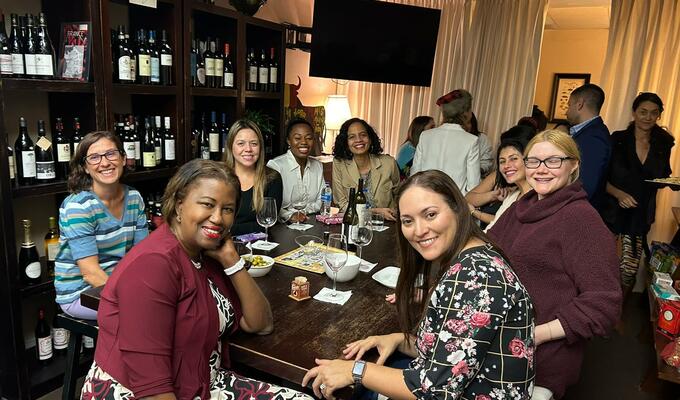 People attending an Ellevate event