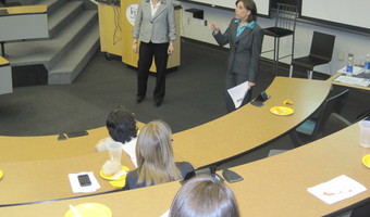 People attending an Ellevate event
