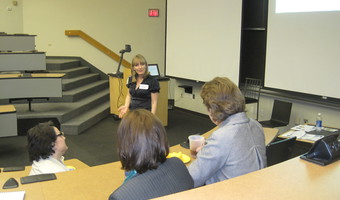 People attending an Ellevate event