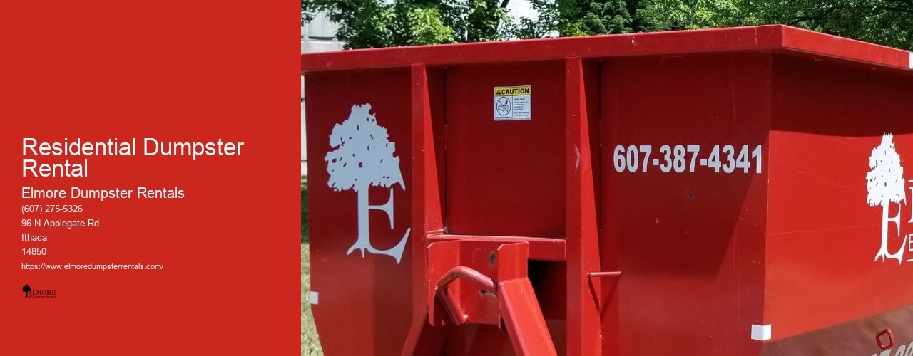 Residential Dumpster Rental