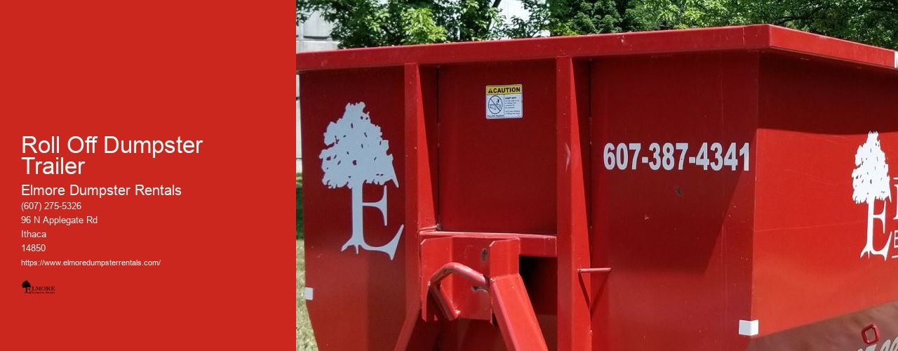 Roll Off Dumpster Trailer Elmore Dumpster Rentals Roll Off Dumpster Trailer