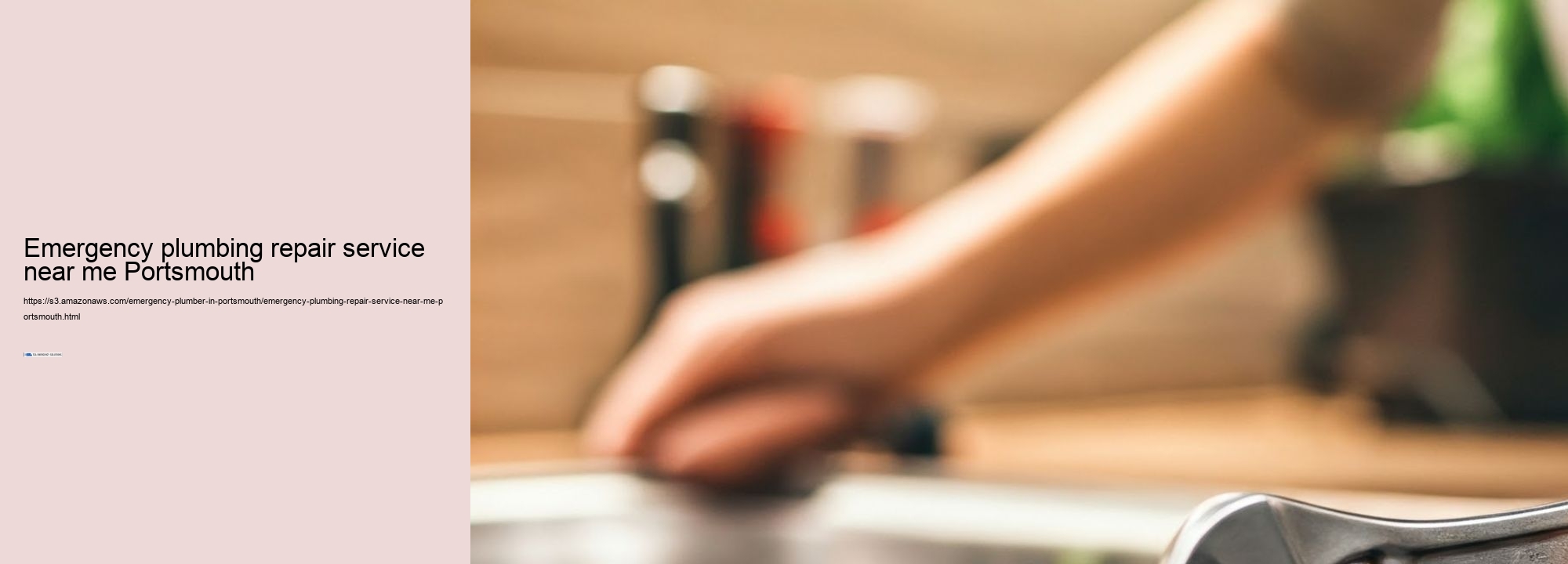 Emergency plumbing repair service near me Portsmouth