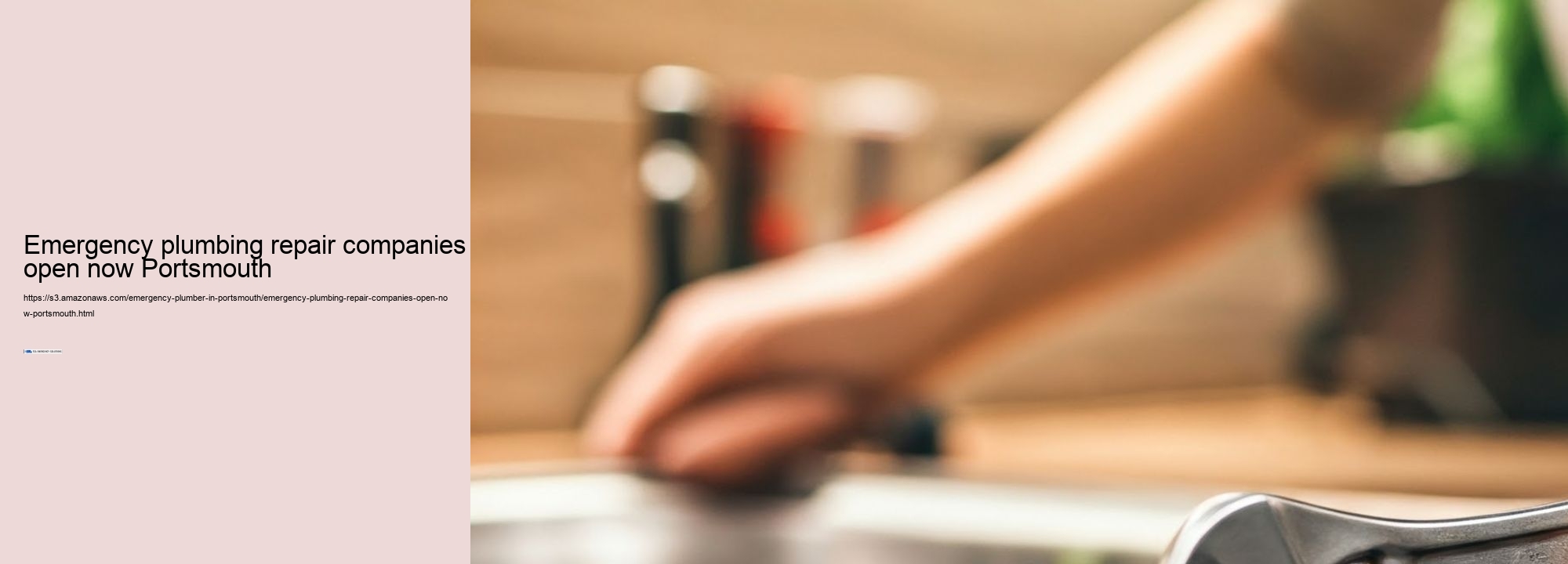 Emergency plumbing repair companies open now Portsmouth