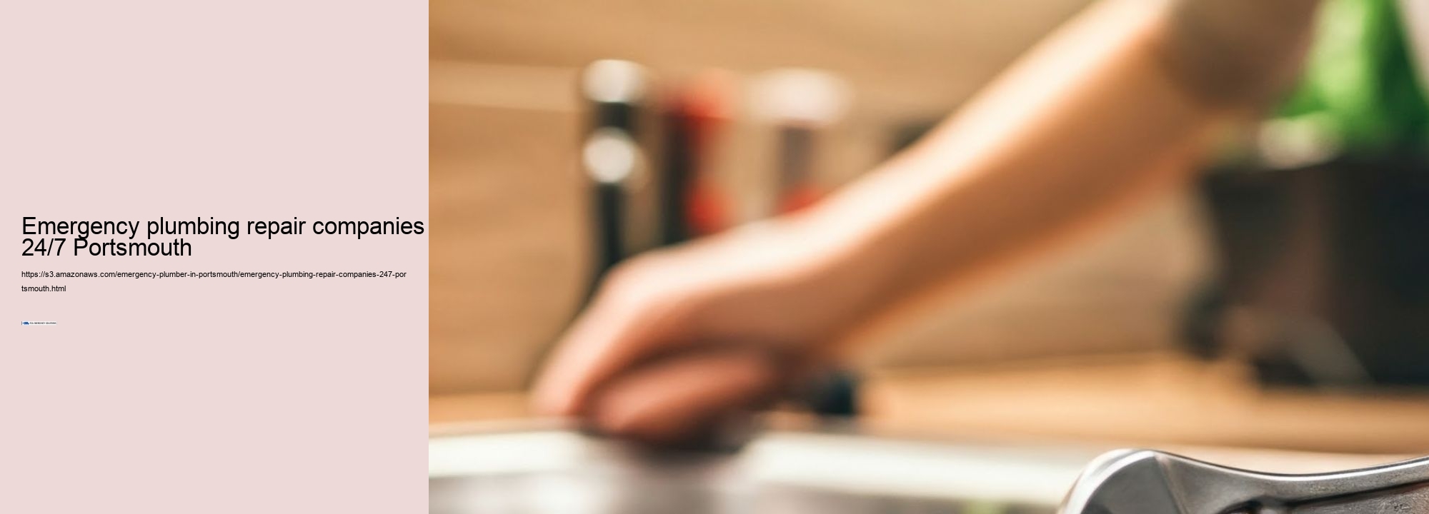 Emergency plumbing repair companies 24/7 Portsmouth