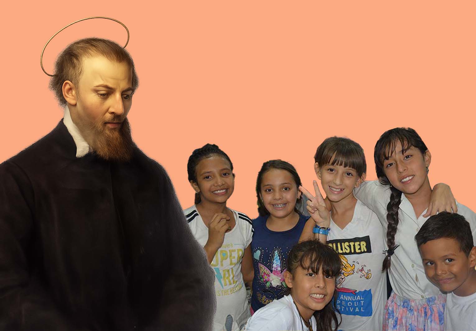 St Jerome Emiliani watching over children