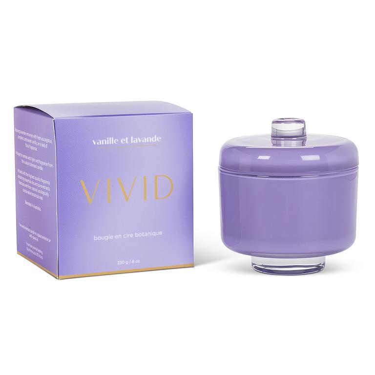 Lavender Vanilla Candle in Pedestal Jar-4