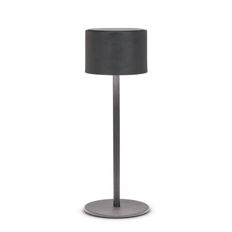 Classic Solar LED Outdoor Table Lamp-Blk-12