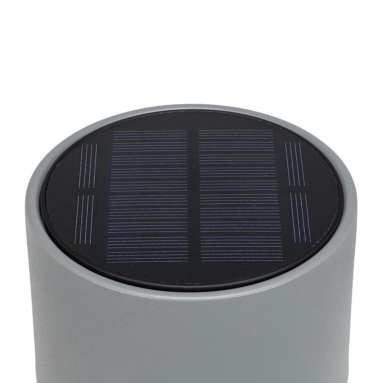 Classic Solar LED Outdoor Table Lamp-Gry-12